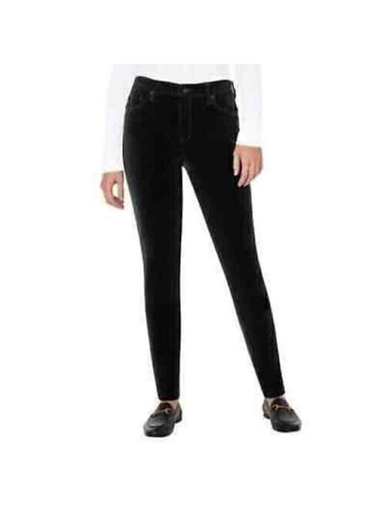 Well Worn Pants - Well Worn Corduroy Skinny Pants Black High-Rise Super Soft Women's Size 14 NWT